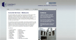 Desktop Screenshot of constructconcrete.com.au